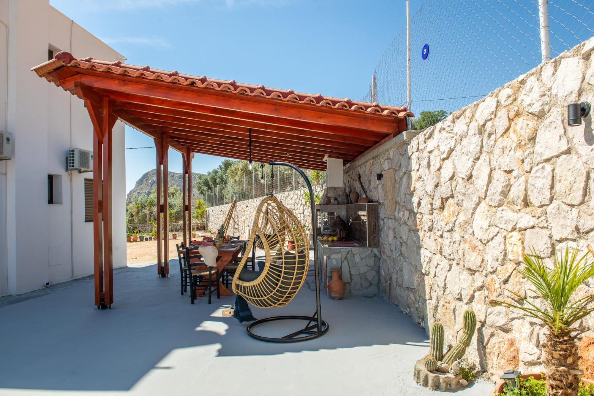 Blue Bay Villas , Ground Floor Archangelos  Bagian luar foto